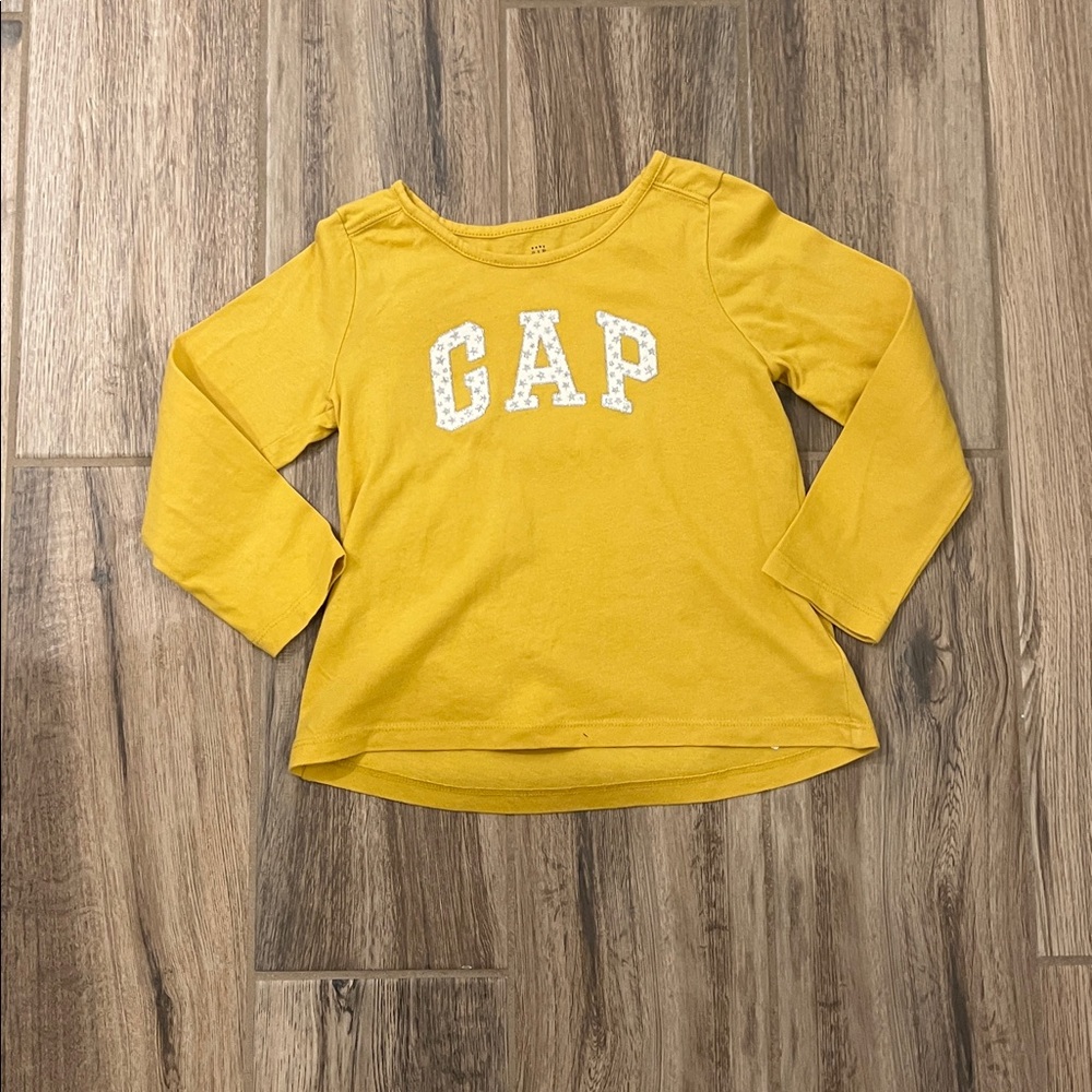 GAP Kids Mustard Long Sleeve Tee